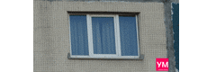 Фото установленного трёхстворчатого пластикового окна  шириной 2000 и высотой 1420 в доме 137 серии, где открывается только центральная створка